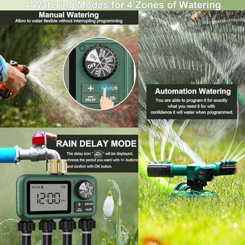Water Timer for Outdoor Garden Hose
