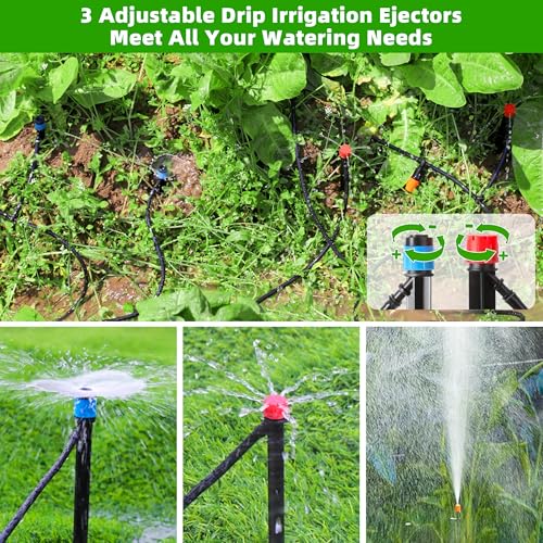 240FT DIY Automatic Drip Irrigation System Kit for Garden (175 Count)