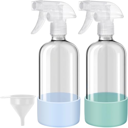 Glass Spray Bottles with Silicone Sleeves (2 Count)