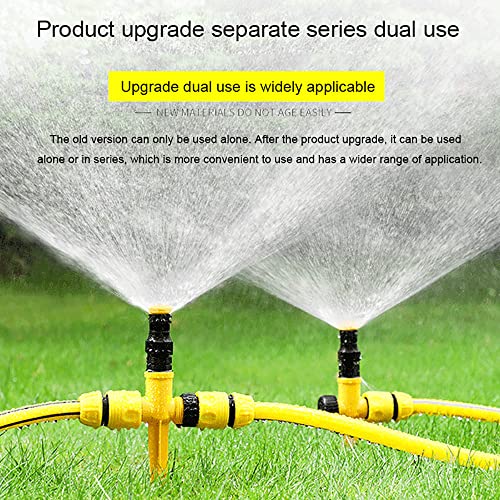 360° Rotation Auto Irrigation System Garden Lawn Sprinkler Patio (5 Count)