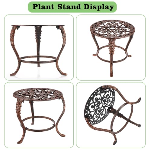 Cast Iron Plant Stand Heavy Duty Indoor Outdoor Metal Plant Stand