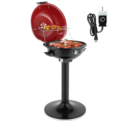 Outdoor Indoor Portable Electric Grill (Red / Stand grill)
