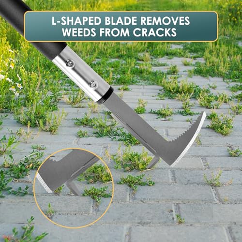 Crack Weeder Stainless Steel Manual Crevice Weeding Tool (13 inch)