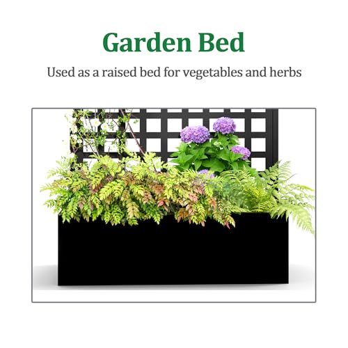 Metal Raised Garden Bed with Trellis
