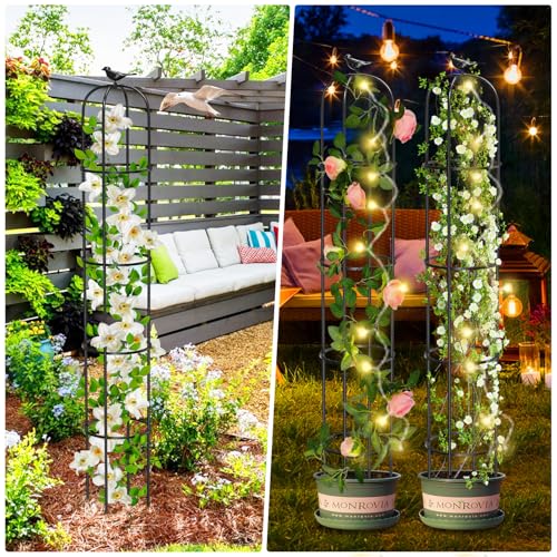 Tower Obelisk Garden Trellis for Climbing Plant (192cm)