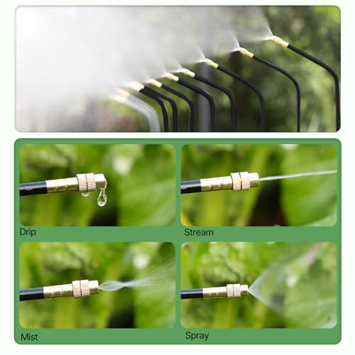 Anleolife 82.4FT Automatic Drip Irrigation System Kit with Water Timer