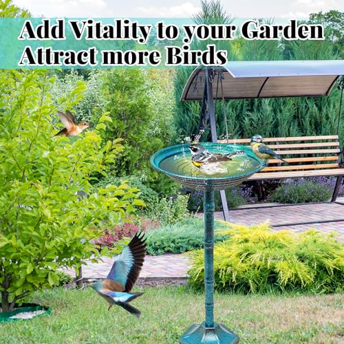 Metal Bird Bath for Outside