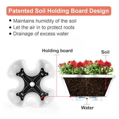 Vertical Planter Tower (White / 7 Tier)