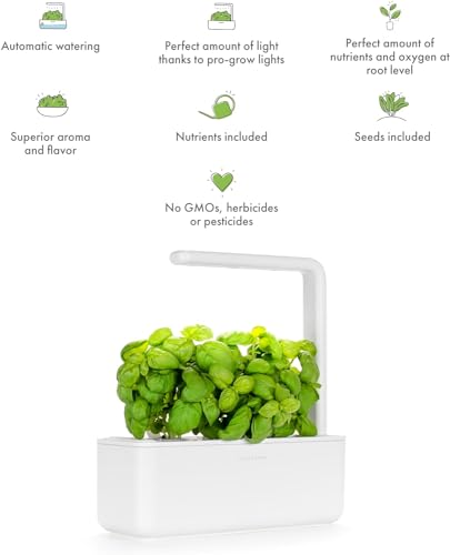 Click & Grow Indoor Herb Garden Kit with Grow Light