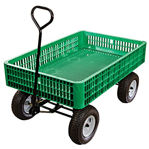 Green Utility Wagon with Flat