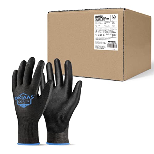 PU Coated Work Gloves Men (60 Count)