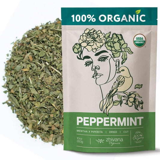Organic Peppermint Tea Loose Leaf 10oz (10 oz)