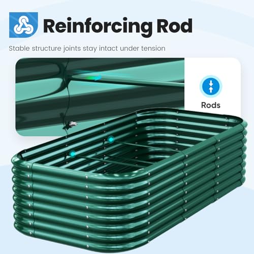 Galvanized Oval Raised Garden Bed Kit