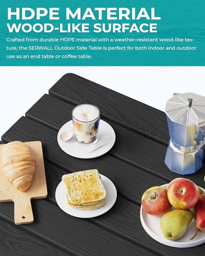 Small Folding Outdoor Side Table Set of 2 (2 Count)