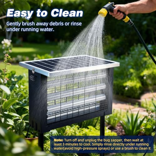 Powerful Large Solar Bug Zapper for 3000 sq.ft with 13FT Extension Cord (13W for 3000 sq.ft)