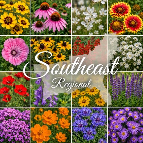 Southeastern US Bulk Perennial Wildflower Seed Mix 1lb Covers 2