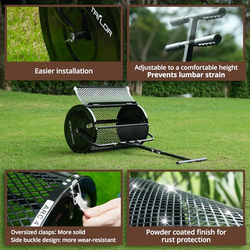 Compost Spreader 30 Inch Peat Moss Spreader