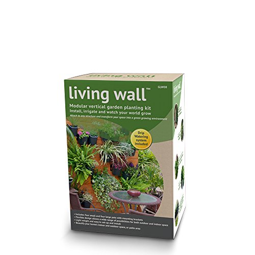 GLW08 Living Wall™ Vertical Garden Kit 8 Pots & Drip Irrigation System