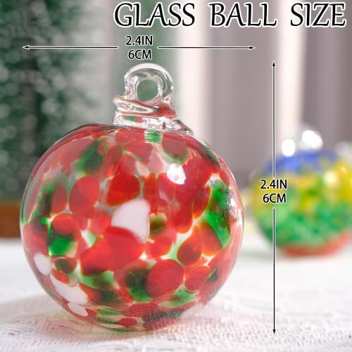 Christmas & Halloween Glass Ball Ornaments