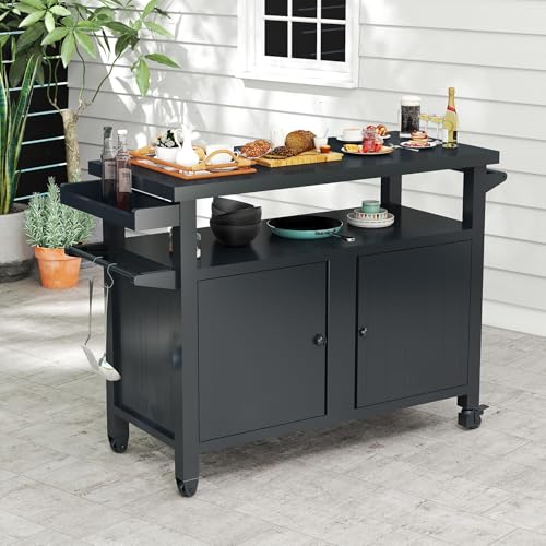 Outdoor Bar Outdoor Bar Cart (Grey / X-Large)