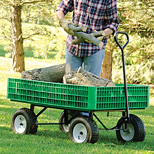 Green Utility Wagon with Flat