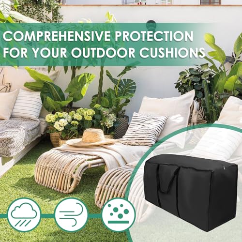 Extra Large Outdoor Cushion Storage Bags 68in Zippered Patio Storage Bag
