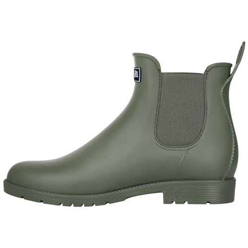 Women's Ankle Rain Boots Waterproof Chelsea Boots