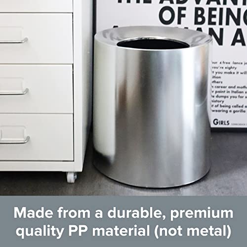 Modern Polished Stainless Steel Design Garbage Can