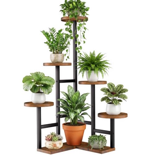 6 Tiered Plant Stand Indoor (6 Tier-Brown)