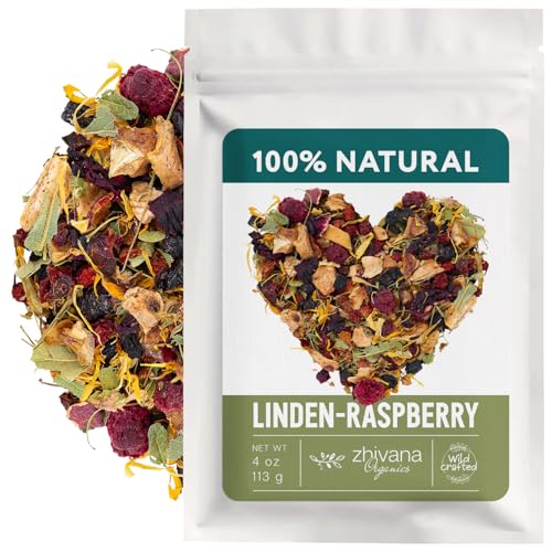 Linden & Raspberry Herbal Tea Loose Leaf 4oz (4 oz)