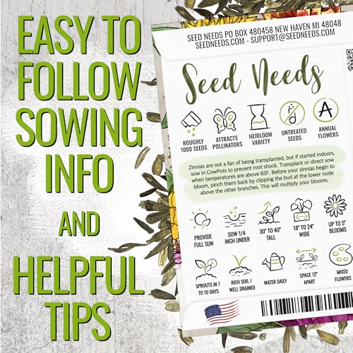 Zinnia Seeds Original Crazy Blend 1