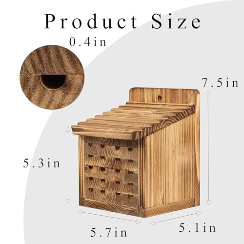 Bee Houses for The Garden Insect Bee Hotel Carpenter Wood Bee House of Outside Box