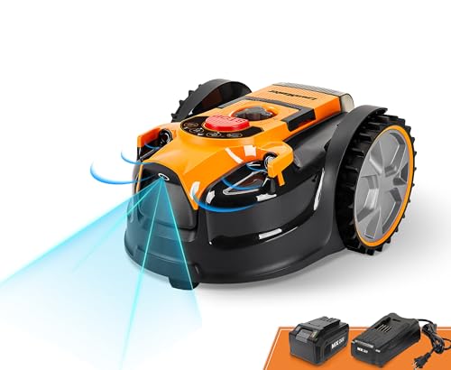 OcuMow Perimeter Wire Free Robot Lawn Mower Cuts Small Lawns 1000