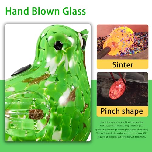 Glass Bird Shaped Plant Watering Ball Glass Automatic Watering Ball Flower Pot Insertion Spike Drip Irrigation Device Watering Ball Irrigation System Plant Enthusiast Gift
