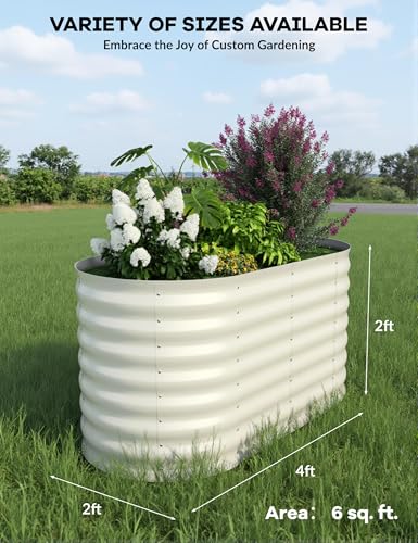 2 Pcs Raised Garden Beds Outdoor 4x2x2 ft