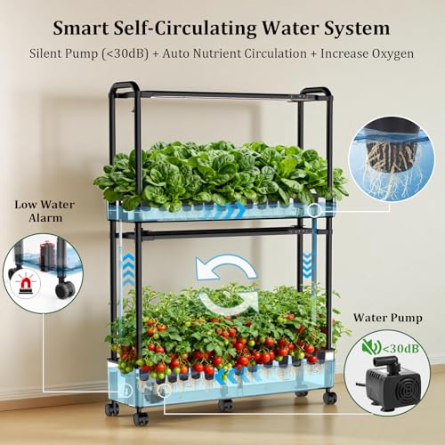 Hydroponics Growing System Kit with 32 Large Buckets (32 Count)