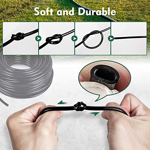200FT 1 4” Drip Irrigation Tubing (200 Foot)