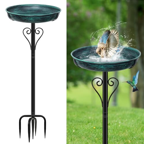 Metal Bird Bath for Outside