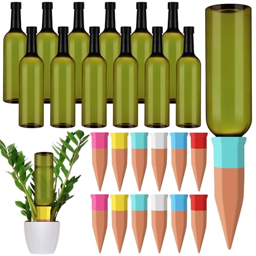 12 Sets Terracotta Watering Spikes (12 Count)