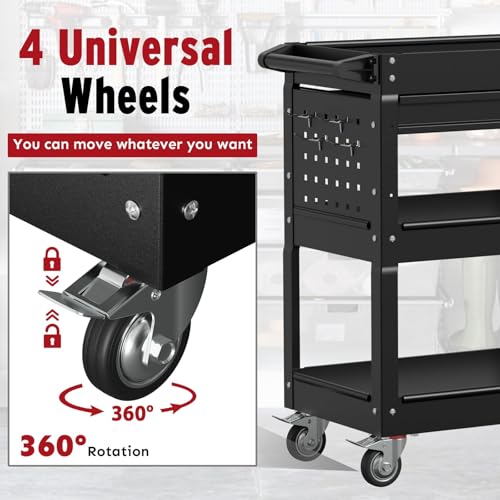 3 Tier Rolling Tool Cart
