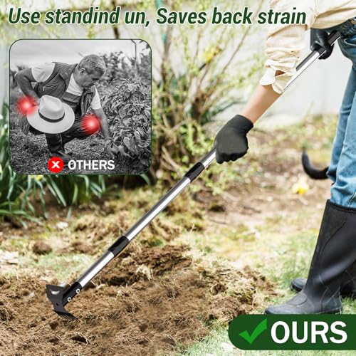 Weed Puller Tool with Long Handle 2 (16 Ounce)