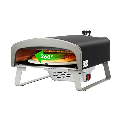 13" Propane Gas Pizza Oven with Automatic Rotating Stone
