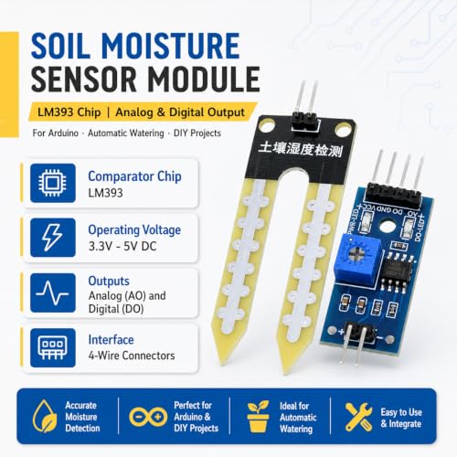 10 Pack Soil Moisture Sensor Module (10 Count)