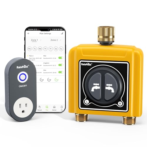 WiFi Water Timer with Brass Inlet & Outlet