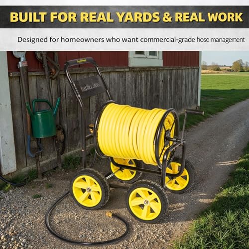 4 Wheel Hose Reel Cart