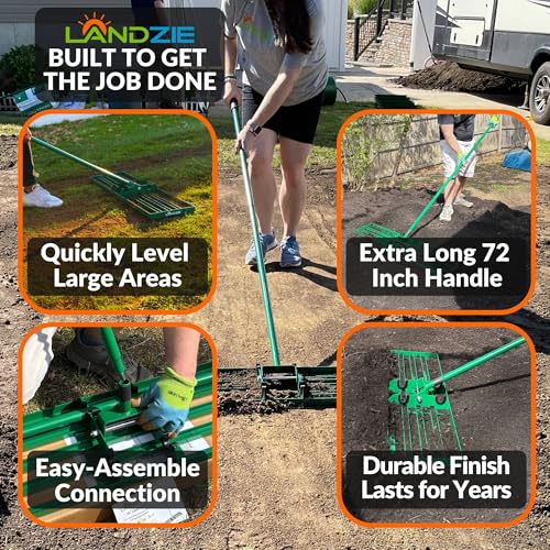 Lawn Leveling Rake 24 Inch