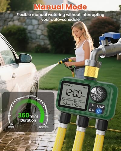 Water Timer for Outdoor Garden Hose (3 Count)