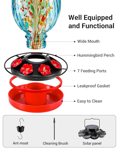 Solar Hummingbird Feeder