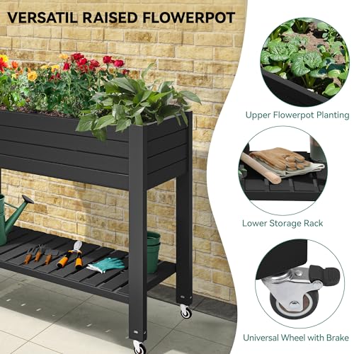 43.3x17.7x34 in Elevated Garden Bed