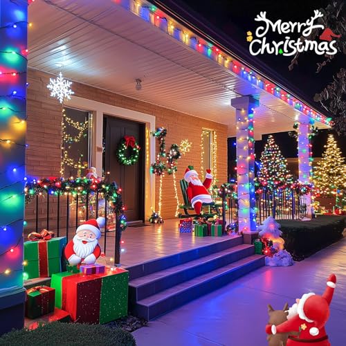 600 LED Solar Christmas Lights Outdoor (Multicolor / 600LED*1)